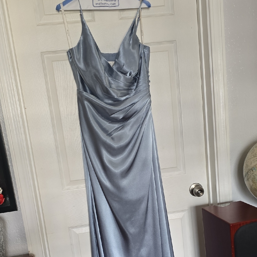 Elegant Silver Maxi Dress
